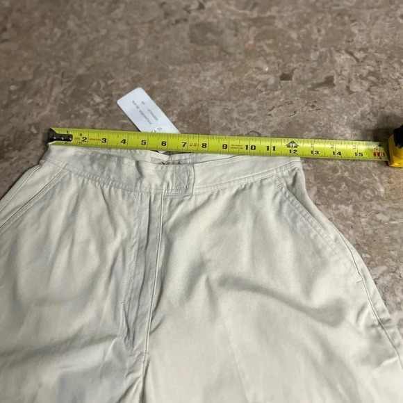 Y2K Barrel cargo capri pants,Light cream ,vtg, NWT, Velcro pocket,PRIVATE MEMBER - Picture 11 of 14